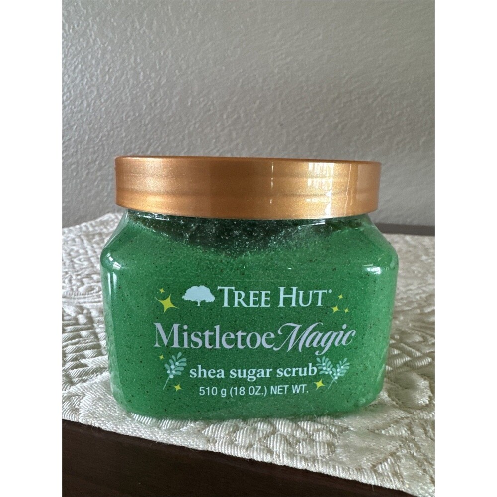 Tree Hut Mistletoe Magic Shea Sugar Scrub Body Exfoliator Spearmint Vanilla -NEW